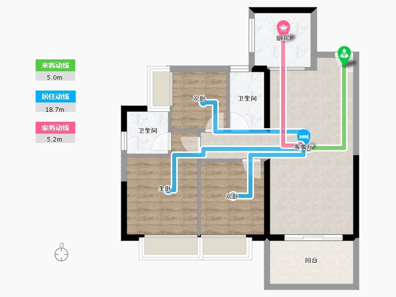 广东省-惠州市-嘉逸园-75.15-户型库-动静线