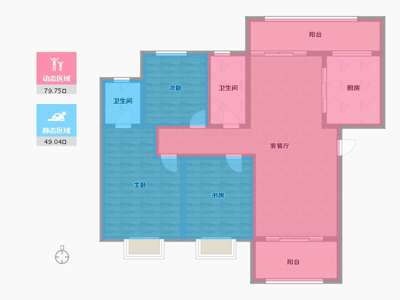 河南省-洛阳市-东陌映像-115.03-户型库-动静分区