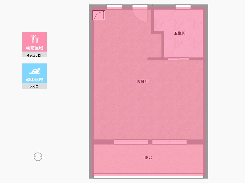 福建省-漳州市-高登喜岸二期-44.80-户型库-动静分区