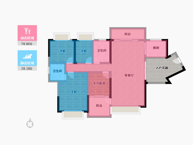 广东省-惠州市-恒福山语海-116.00-户型库-动静分区