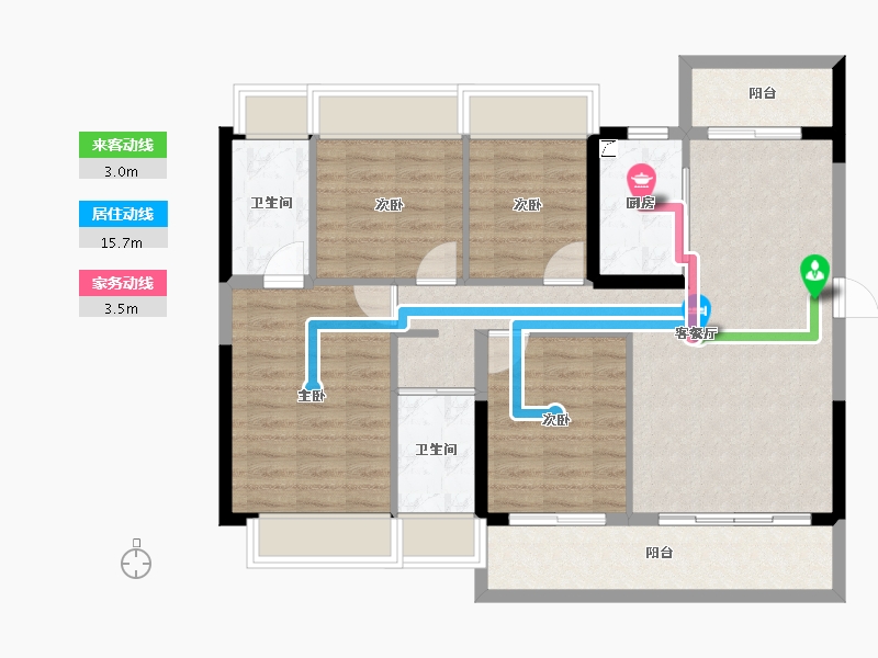 广东省-惠州市-碧桂园十里江南-94.24-户型库-动静线