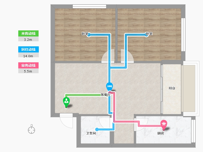 河南省-南阳市-亿安天下城-59.08-户型库-动静线