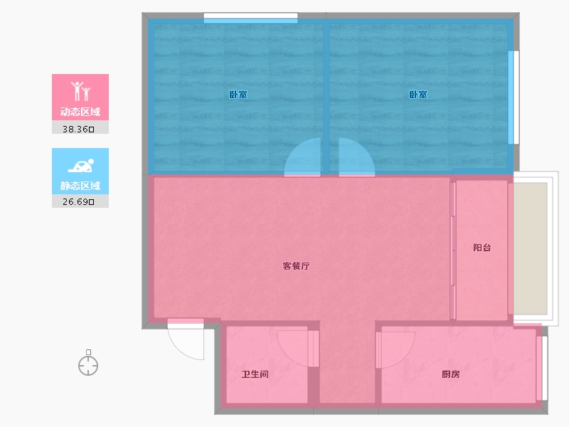 河南省-南阳市-亿安天下城-59.08-户型库-动静分区