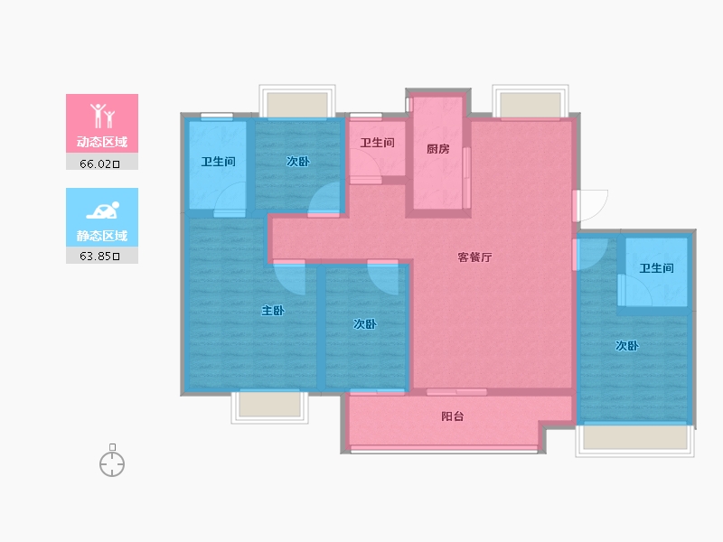 江苏省-宿迁市-宿迁天铂-115.20-户型库-动静分区