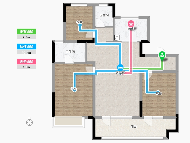 山东省-青岛市-绿地国科健康科技小镇-101.15-户型库-动静线