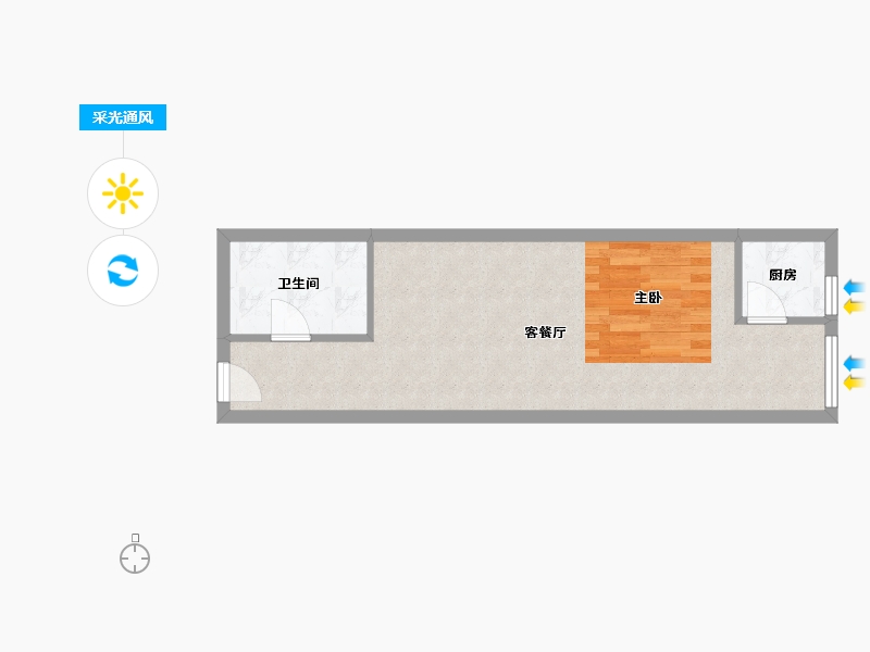 河南省-南阳市-七零公馆-40.39-户型库-采光通风