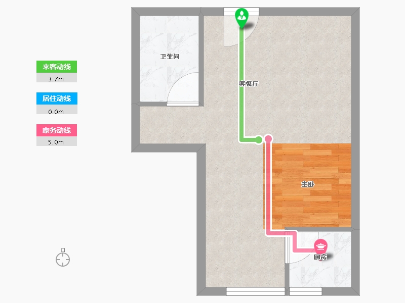 河南省-南阳市-七零公馆-40.00-户型库-动静线