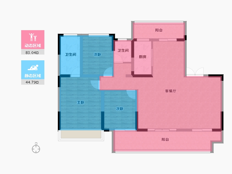 河南省-南阳市-淯龙府-115.13-户型库-动静分区