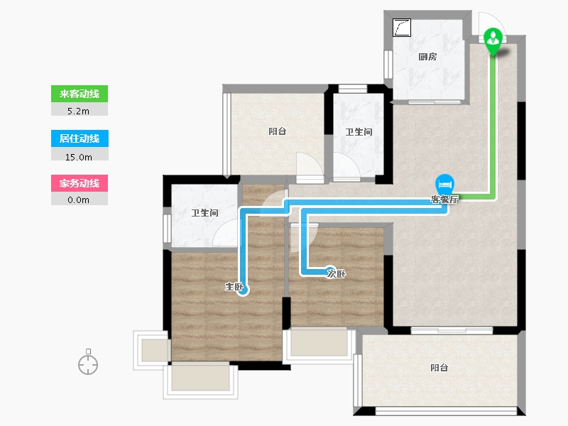 广东省-汕尾市-振业时代花园-76.26-户型库-动静线