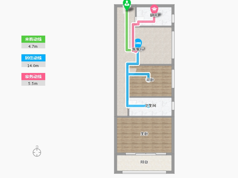 江苏省-镇江市-粤港·臻园-78.20-户型库-动静线