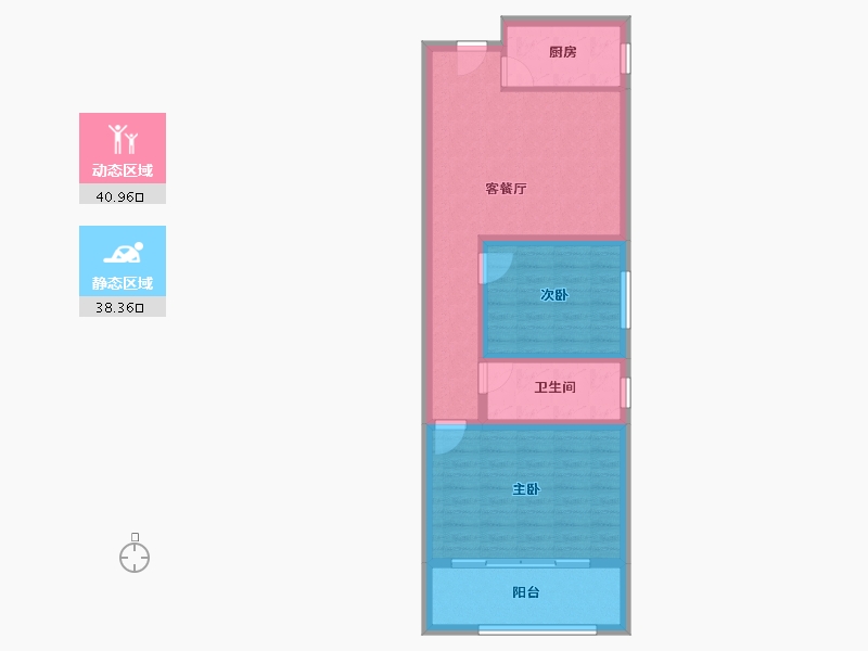 江苏省-镇江市-粤港·臻园-70.52-户型库-动静分区