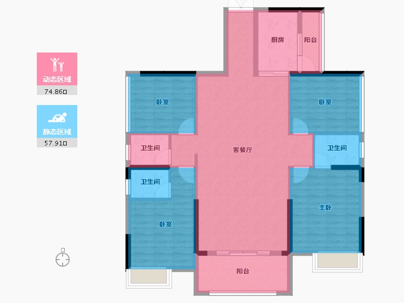 广东省-惠州市-博景湾-120.12-户型库-动静分区