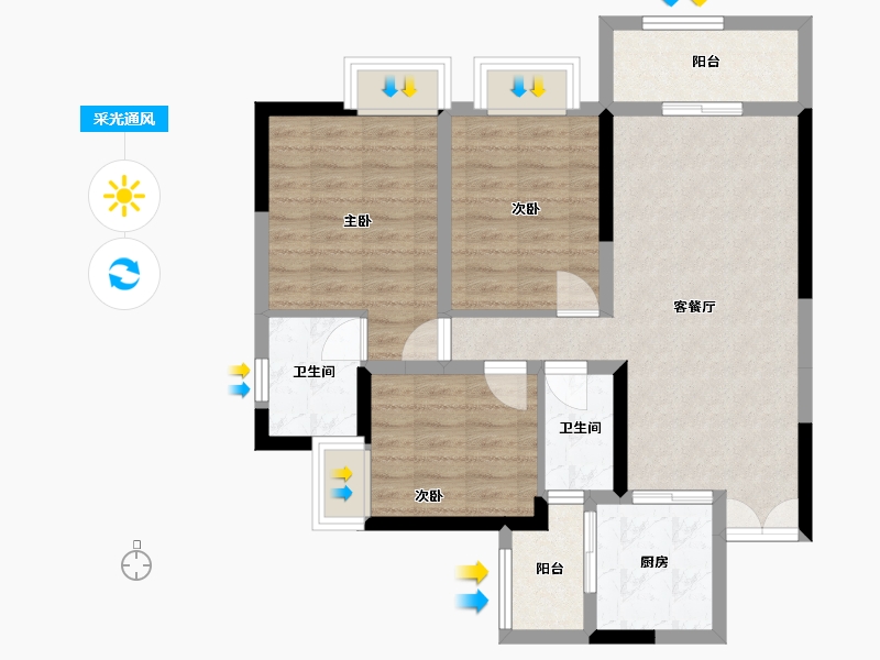 四川省-达州市-龙凯.学府上城-8.59-户型库-采光通风