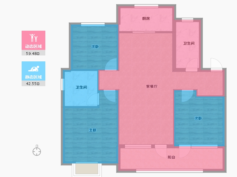 山东省-青岛市-青特星悦-92.00-户型库-动静分区