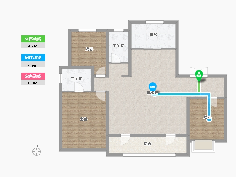 山东省-青岛市-禹洲悦府-114.40-户型库-动静线