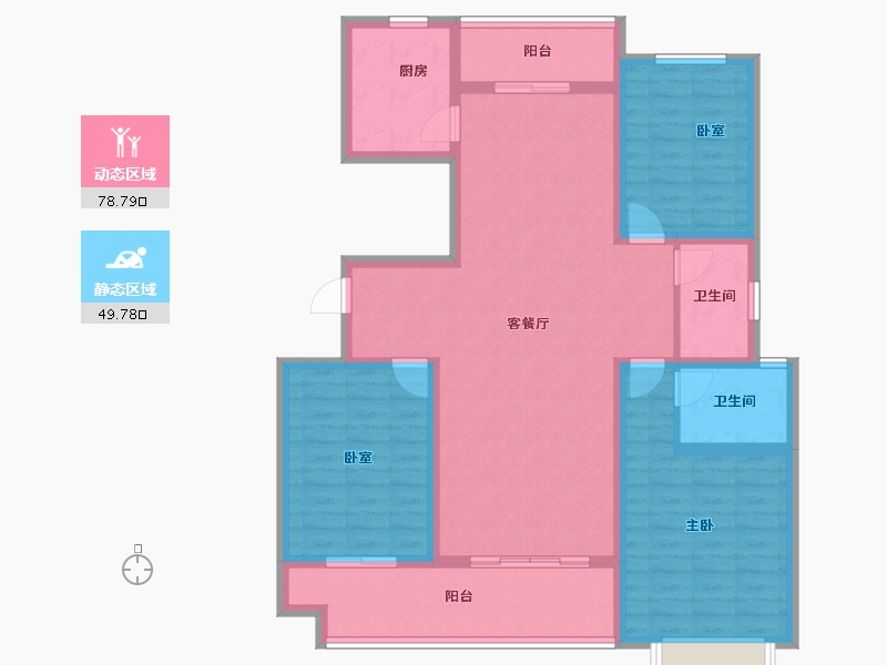 河南省-洛阳市-夏都水岸-115.15-户型库-动静分区