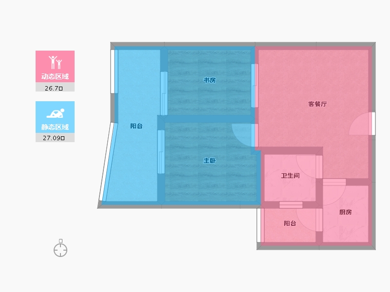 海南省-三亚市-航天云海台-46.84-户型库-动静分区