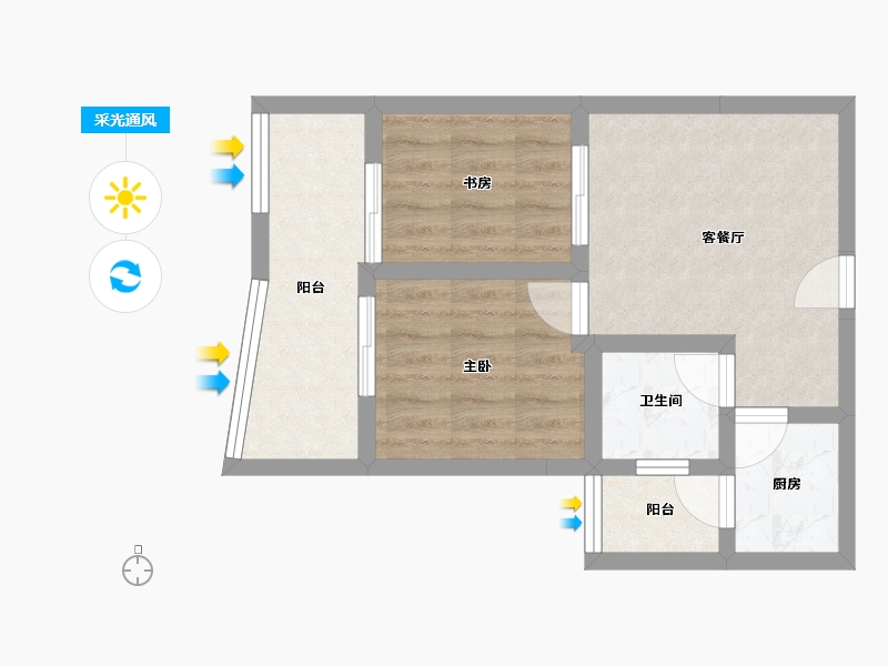 海南省-三亚市-航天云海台-46.84-户型库-采光通风