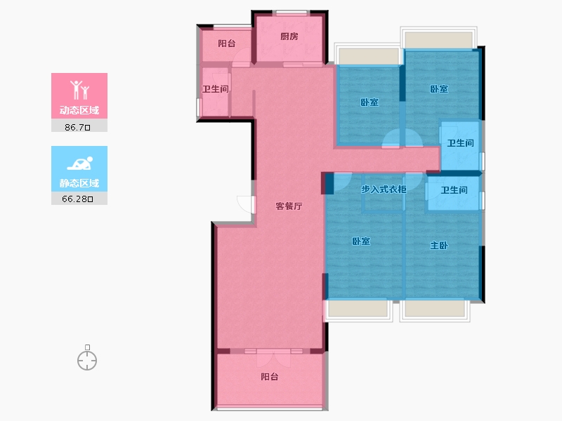 广东省-惠州市-亨柏凯旋华府-137.49-户型库-动静分区