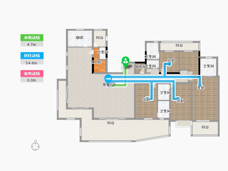 云南省-昆明市-华夏四季-298.40-户型库-动静线