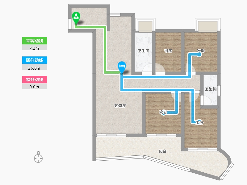 海南省-三亚市-航天云海台-95.98-户型库-动静线