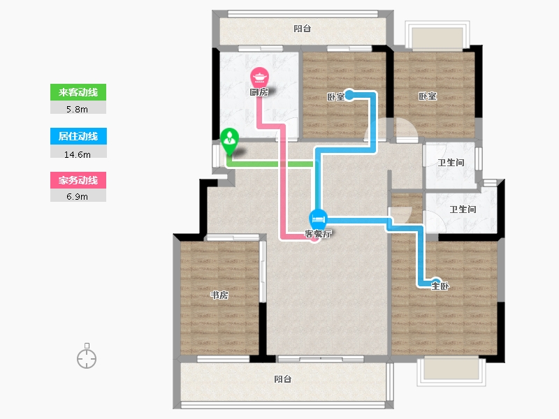 云南省-昆明市-翰文九万里-120.22-户型库-动静线