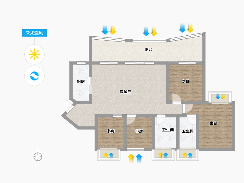 海南省-三亚市-航天云海台-99.26-户型库-采光通风