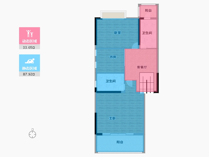 云南省-昆明市-翰文九万里-110.43-户型库-动静分区