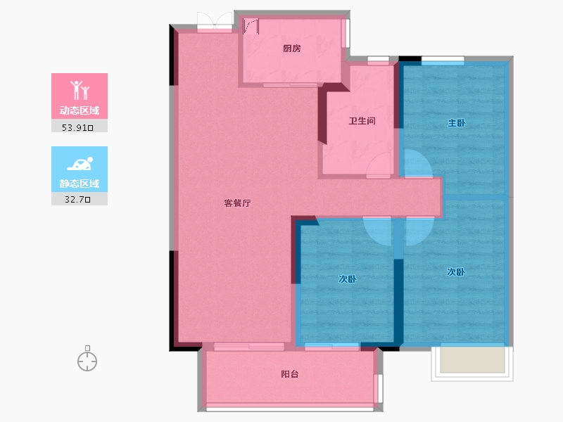 湖北省-武汉市-中建福地星城-77.30-户型库-动静分区