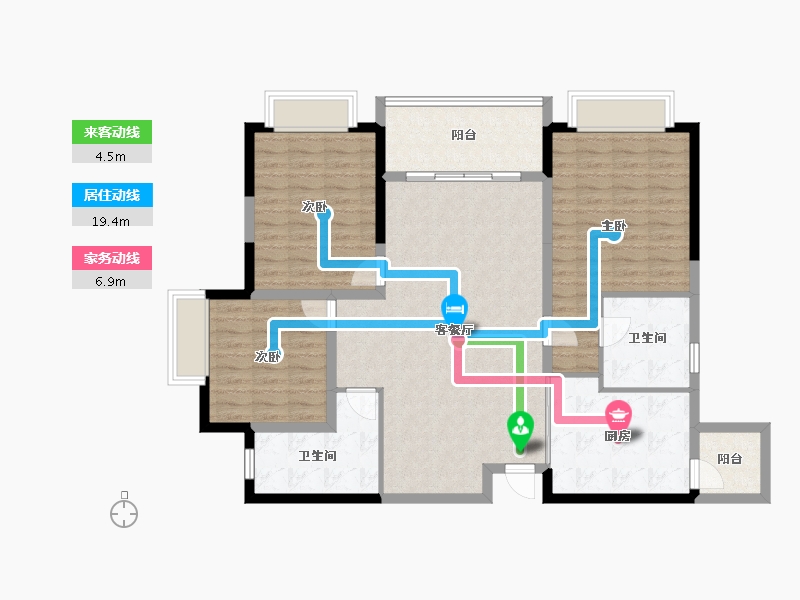 四川省-成都市-恒大林溪郡-115.01-户型库-动静线