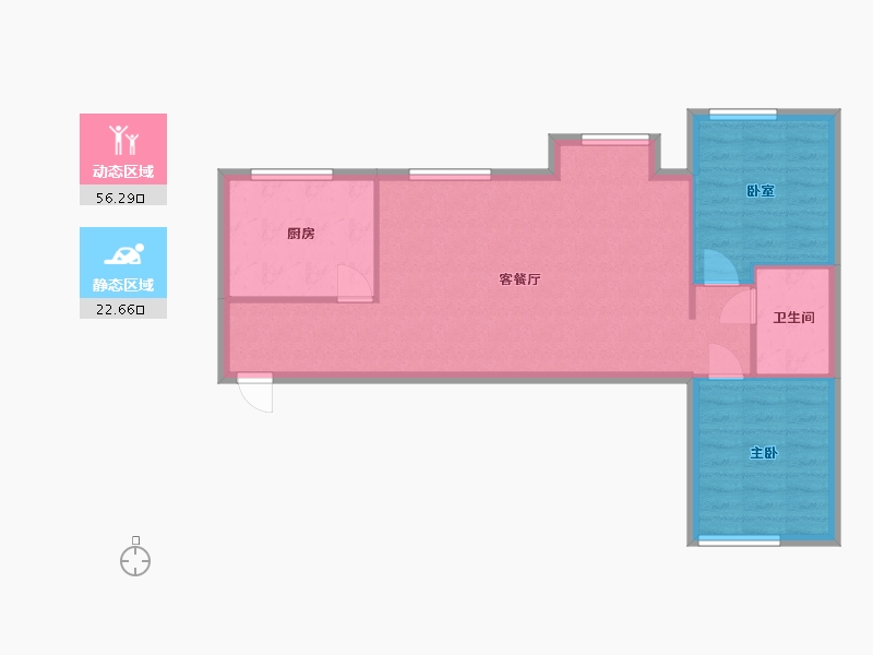 北京-北京市-香悦四季西二区-75.00-户型库-动静分区