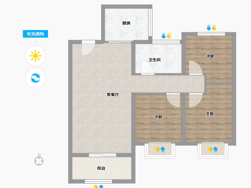 山东省-青岛市-山海大观-79.24-户型库-采光通风