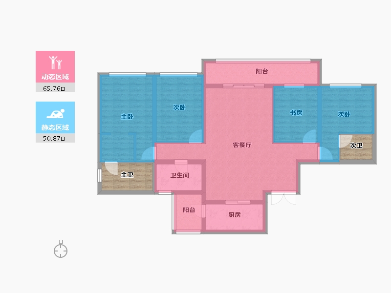 四川省-成都市-双楠悦天地-112.02-户型库-动静分区