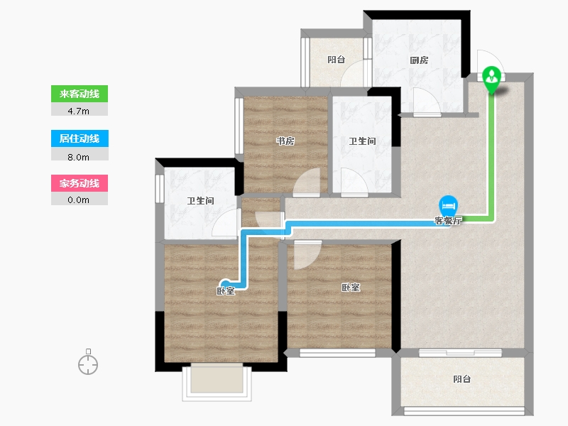 四川省-成都市-融创翰林学府-79.20-户型库-动静线