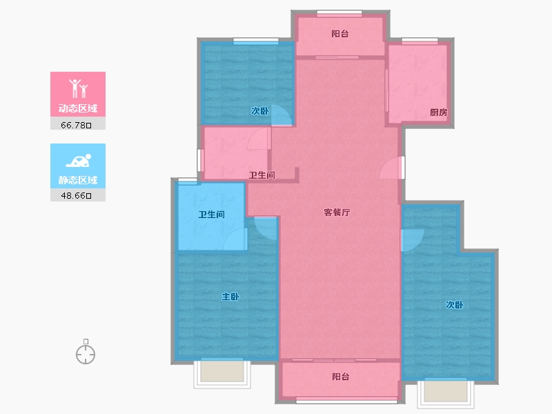 北京-北京市-123-106.00-户型库-动静分区