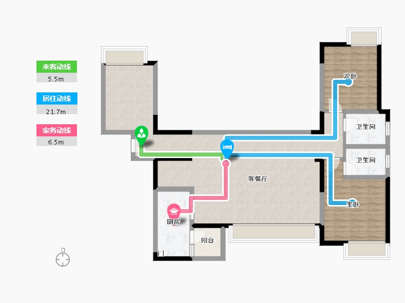 四川省-成都市-锦江阁-102.32-户型库-动静线