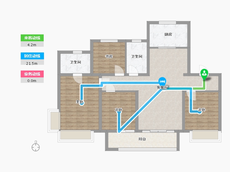 山东省-济南市-烯谷国际中心-103.00-户型库-动静线