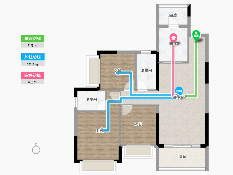 四川省-成都市-恒大林溪郡-81.86-户型库-动静线