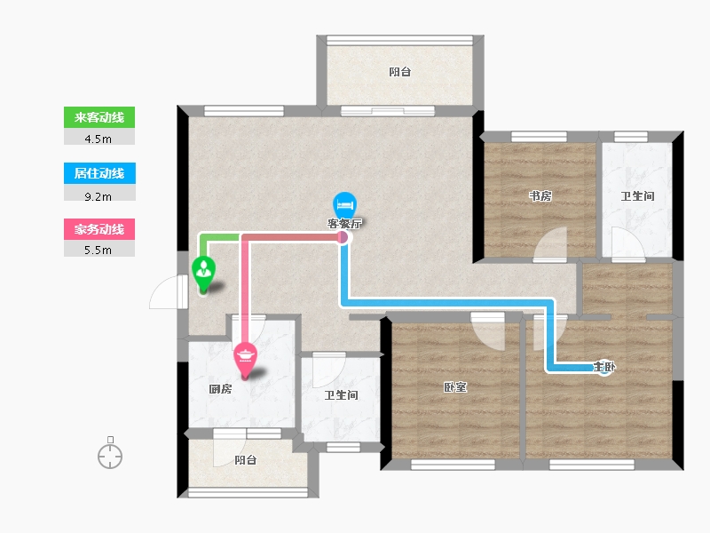 四川省-成都市-融创翰林学府-88.00-户型库-动静线