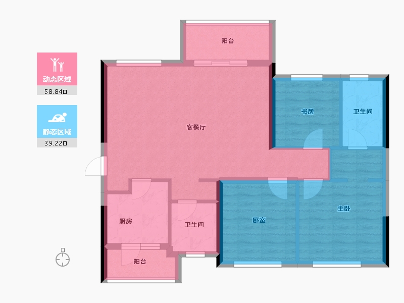 四川省-成都市-融创翰林学府-88.00-户型库-动静分区