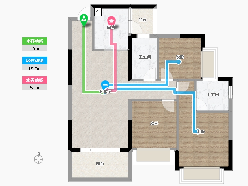 四川省-成都市-恒大林溪郡-83.02-户型库-动静线