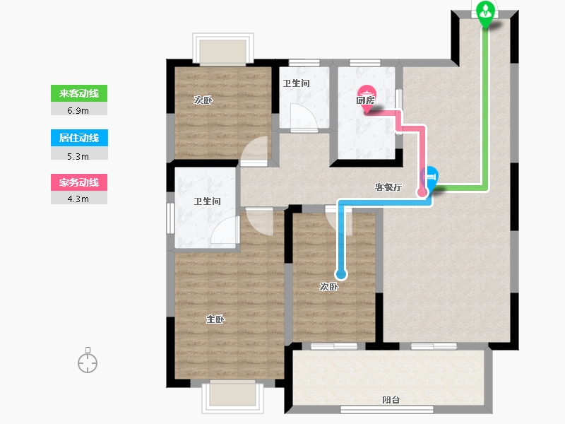 河南省-驻马店市-西亚美悦城-109.68-户型库-动静线