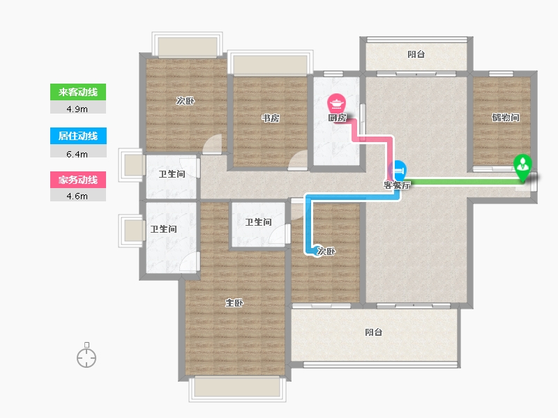 海南省-陵水黎族自治县-雅居乐清水湾-154.96-户型库-动静线