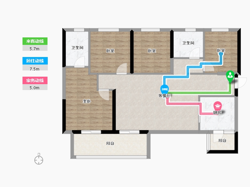 四川省-成都市-恒大牧云天峰-102.97-户型库-动静线