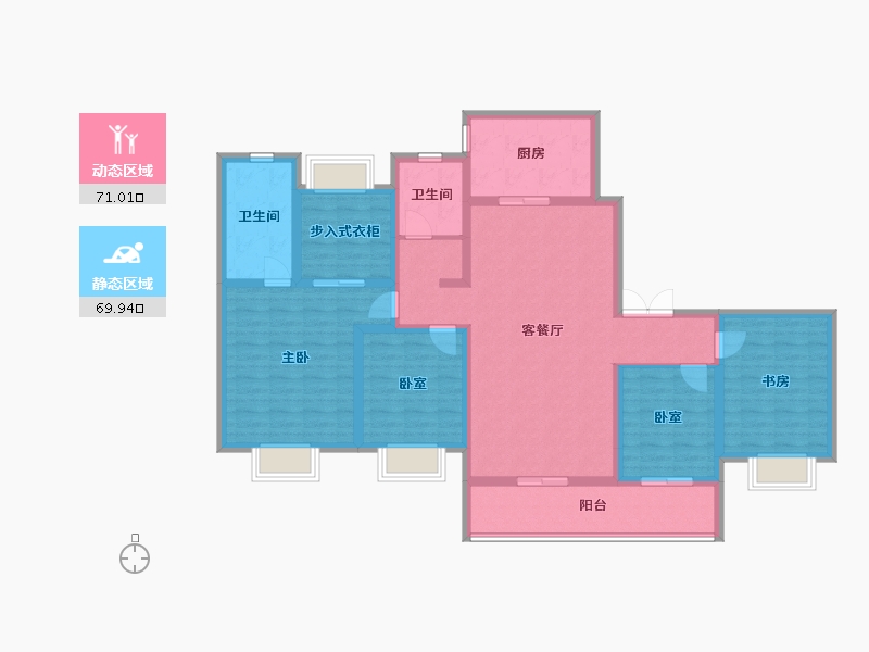 浙江省-绍兴市-公元2020-125.61-户型库-动静分区