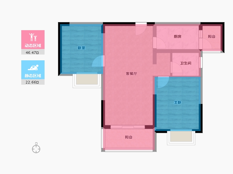 四川省-成都市-盛鼎阳光-61.10-户型库-动静分区