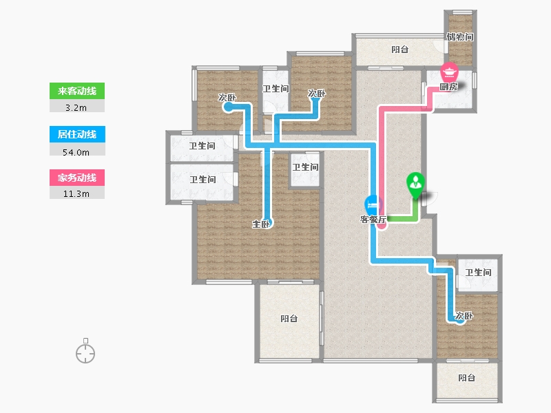 海南省-陵水黎族自治县-雅居乐清水湾-238.62-户型库-动静线