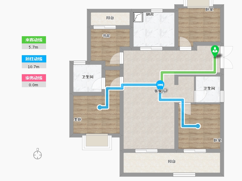 浙江省-绍兴市-公元2020-84.60-户型库-动静线