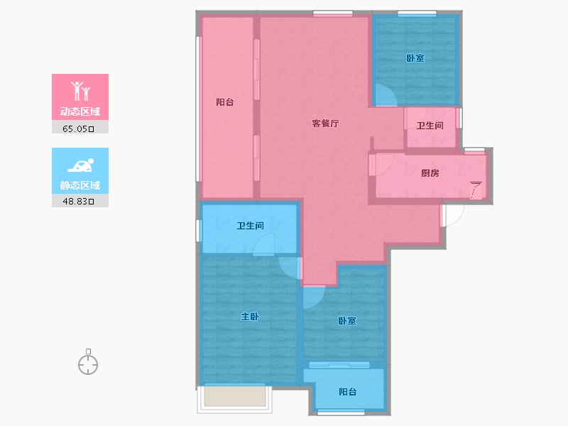 河南省-洛阳市-建业定鼎府-101.60-户型库-动静分区