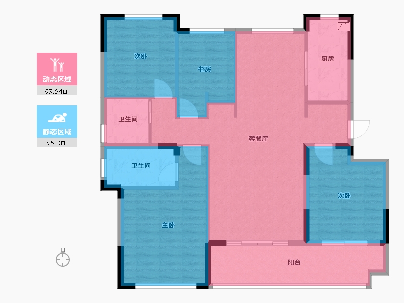 河南省-商丘市-壹号院-110.00-户型库-动静分区